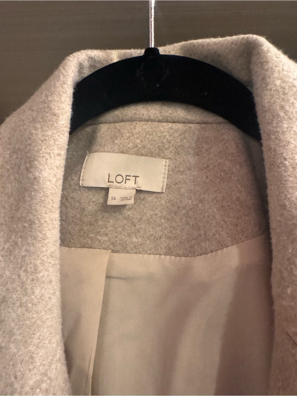 LOFT Double-Breasted Blazer Coat with Pearl Buttons - Picture 4 of 4